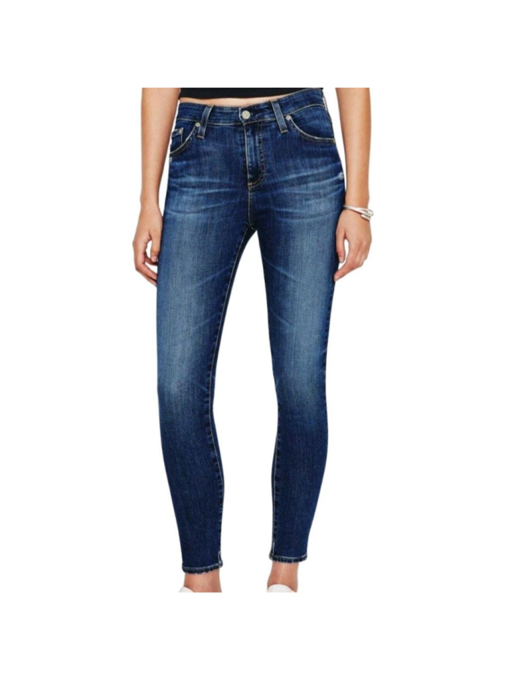 AG Adriano Goldschmied Blue Farrah‎ High Rise Skinny Ankle Jeans #53 Size 28